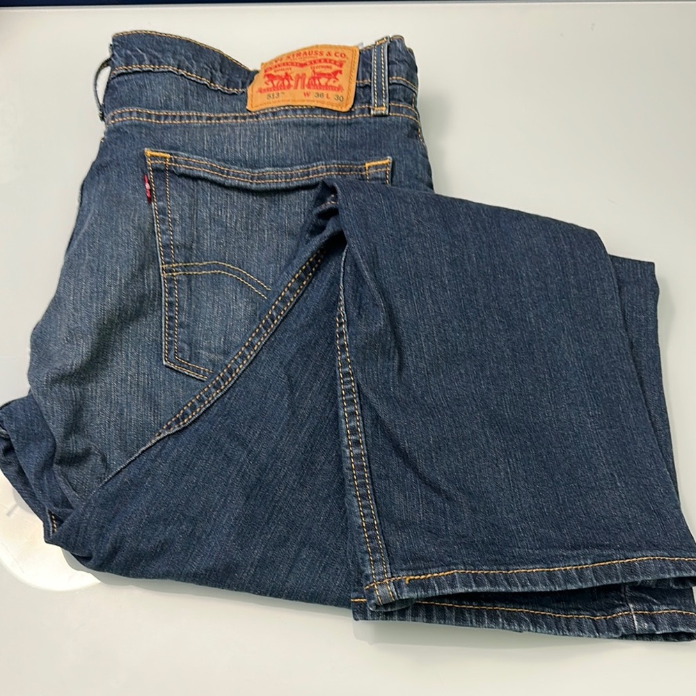 Levi's Men's Straight Jeans - Dark Blue